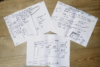 An early, structured A3 worksheet.