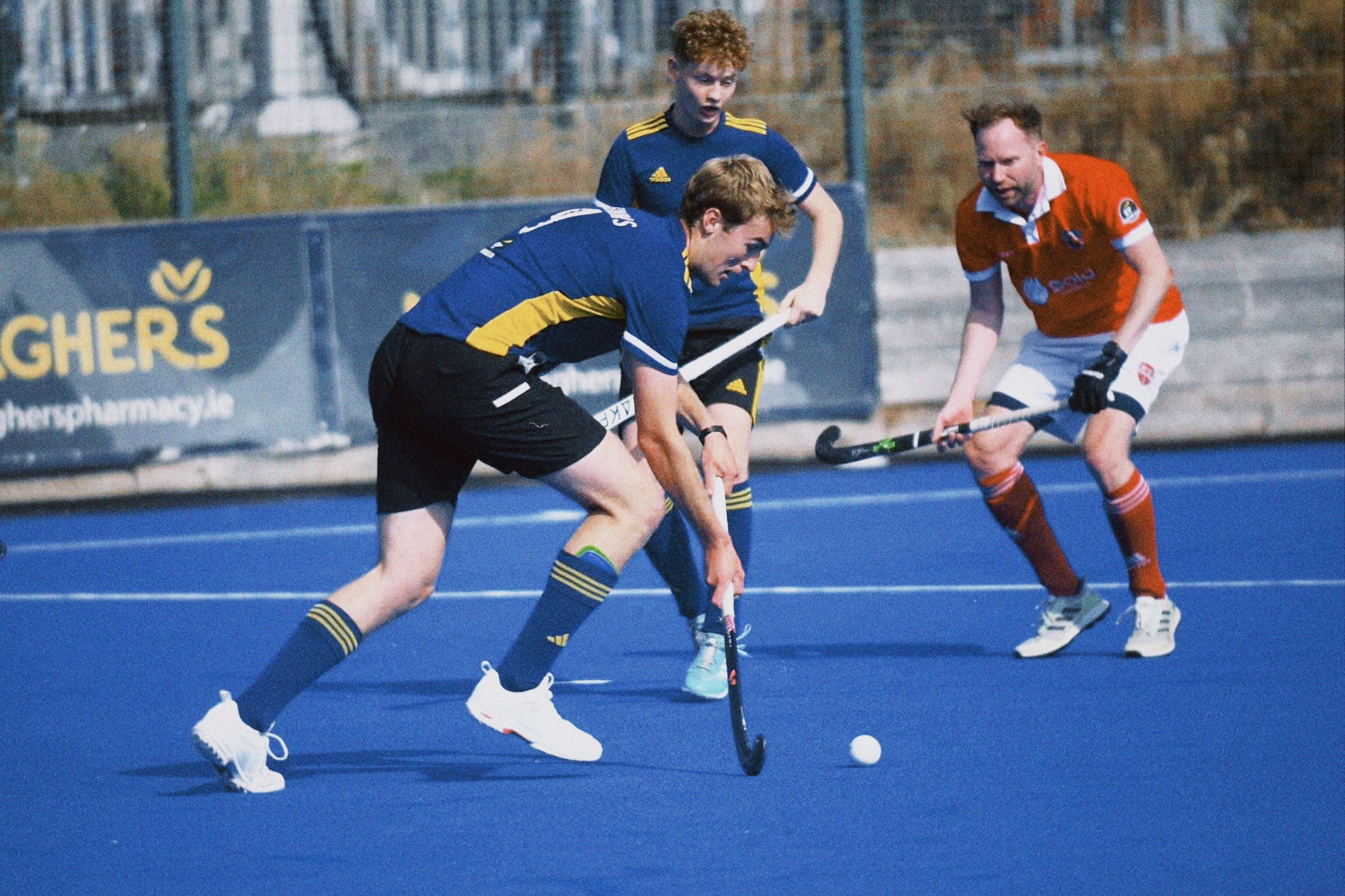 Tom playing hockey